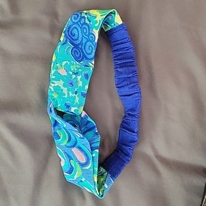 EUC Etsy Lilly's Lagoon Lilly Pulitzer fabric headband